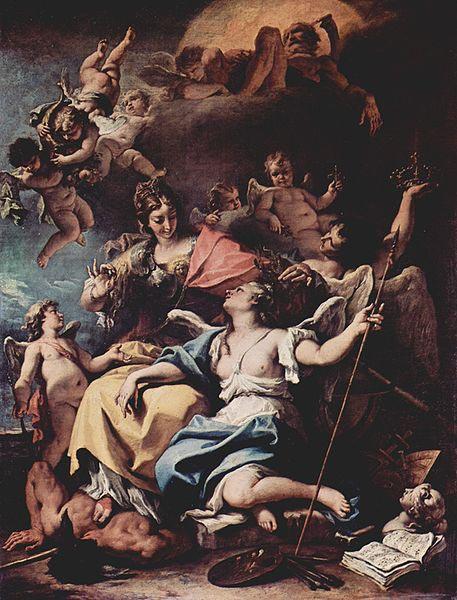 Sebastiano Ricci Sieg der Weisheit uber die Unwissenheit oil painting image